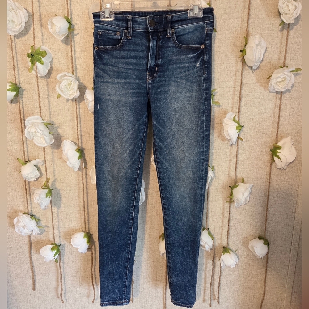American Eagle Outfitters Dark Blue Skinny Jeans